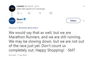 Sears’ social media won’t go down without a fight