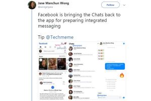 Facebook is adding chats back into its main app