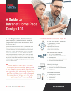 A Guide to Intranet Home Page Design 101