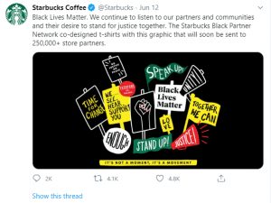 Starbucks allows pro-BLM attire, OKCupid’s profile buttons to support race relations and LGBTQ inclusion, and Band-Aid brand offers new skin tones