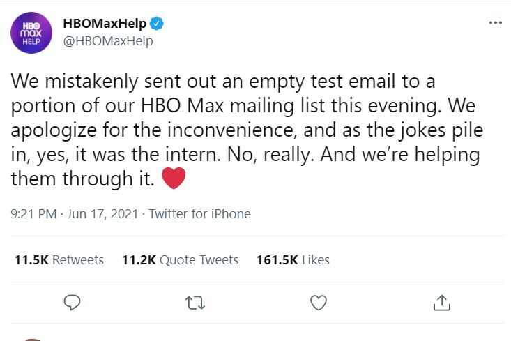 Twitter rallies to support HBO Max intern after email gaffe, smartphone is essential tool for low income Americans, and airlines seek government help on messaging