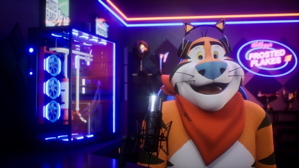 Tony the Tiger goes Twitch. Image via PRNewswire