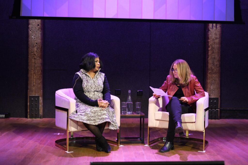 April Ryan with Diane Schwartz